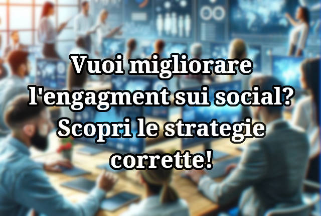 Scopri le strategie per migliorare l'engagment sui social