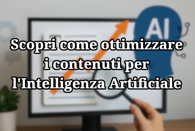 Scopri come ottimizzare i contenuti per l'intelligenza artificiale